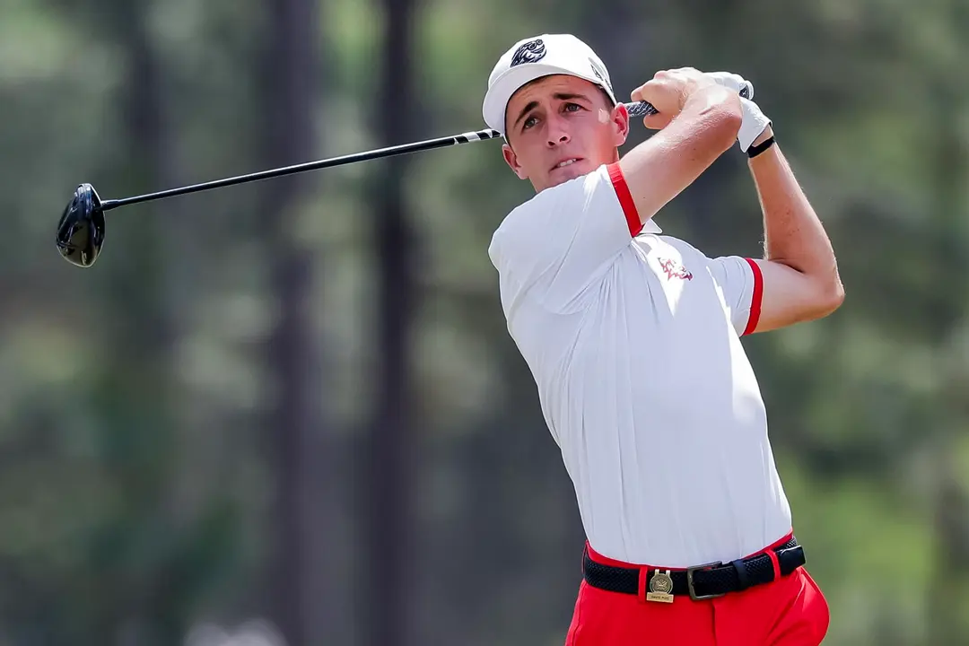 El golfista espa&ntilde;ol David Puig fue registrado este viernes, durante la segunda ronda del Abierto de Estados Unidos, el tercer 'Major' de la temporada, en Pinehurst (Carolina del Norte, EE.UU.). EFE/Erik S. Lesser