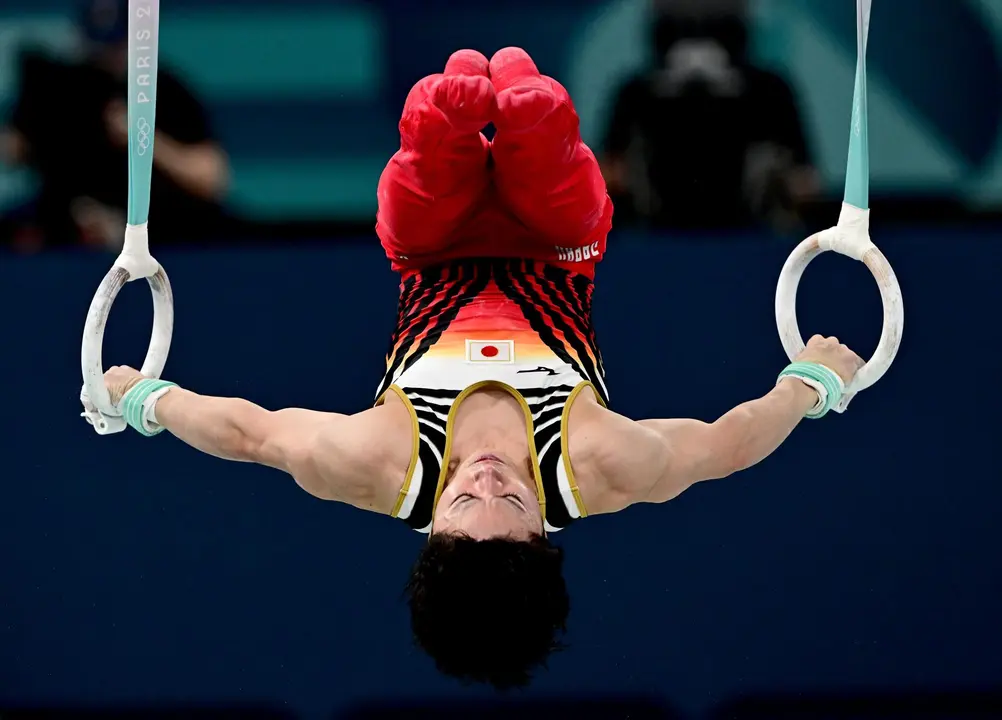 Shinnosuke Oka, de Jap&oacute;n, en el Bercy Arena en Par&iacute;s, Francia. EFE/EPA/CHRISTIAN BRUNA