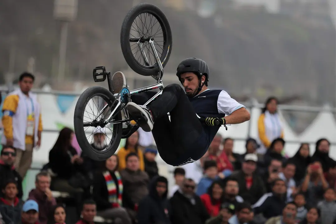 Fotograf&iacute;a de archivo de Jos&eacute; 'Maligno' Torres, quien este mi&eacute;rcoles obtuvo para Argentina una medalla de oro en los Juegos Ol&iacute;mpicos de Par&iacute;s 2024 en la final de BMX estilo libre. EFE/ Paolo Aguilar
