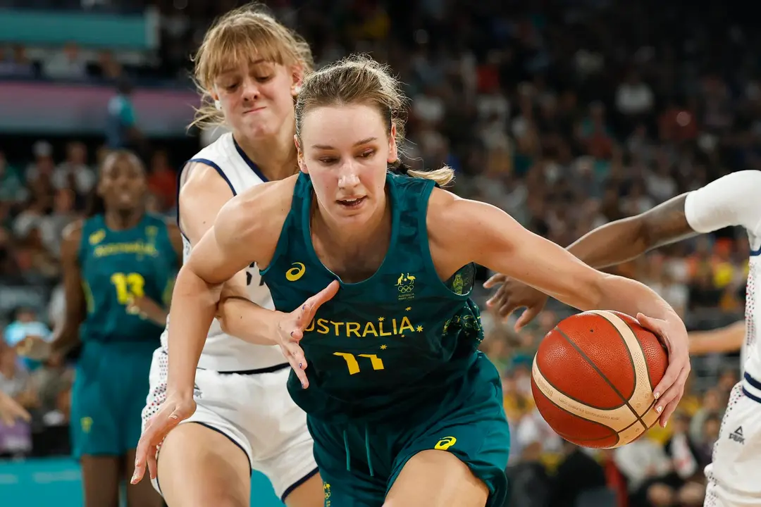 La australiana Alanna Smith durante el parido ante Serbia, este mi&eacute;rcoles. EFE/EPA/CAROLINE BREHMAN