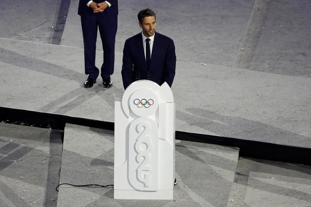 Tony Estanguet, presidente del Comit&eacute; Organizador de los Juegos Ol&iacute;mpicos de Par&iacute;s 2024, EFE/EPA/MAST IRHAM