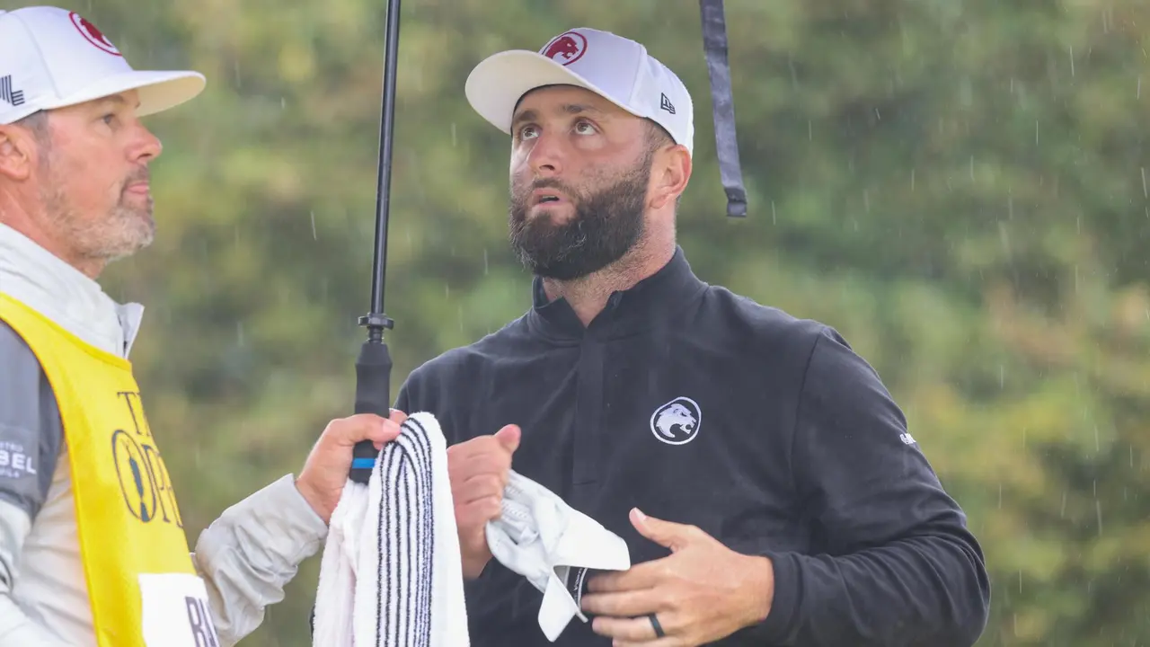El espa&ntilde;ol Jon Rahm se prepara para el torneo masculino de golf de los Juegos Ol&iacute;mpicos de Par&iacute;s 2024EFE/EPA/ROBERT PERRY/Archivo